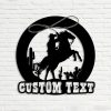 DINOZOZO Western Cowboy Saguaro Custom Metal Signs Gift for Farmer