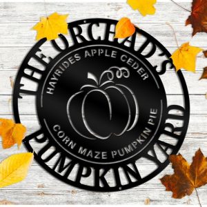 DINOZOZO mhouse Pumpkin Farm Fall Custom Metal Signs Gift for Farmer2