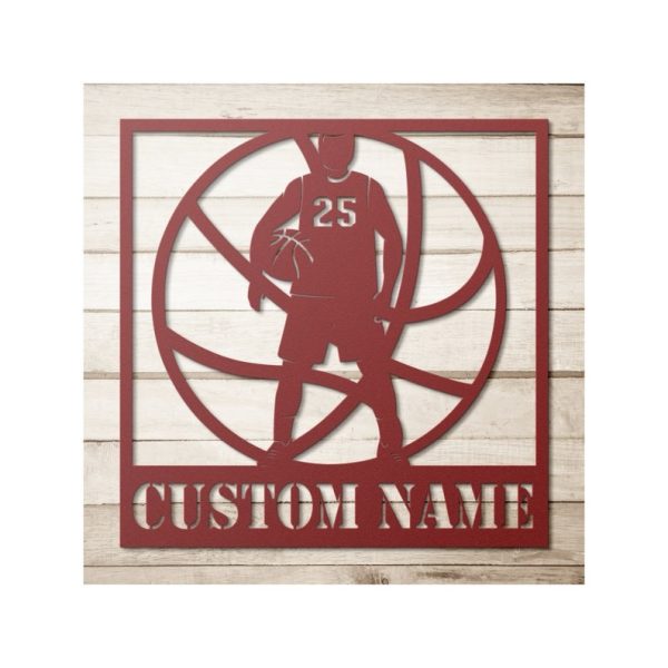 DINOZOZO Basketball Player Custom Name and Number Custom Metal Signs