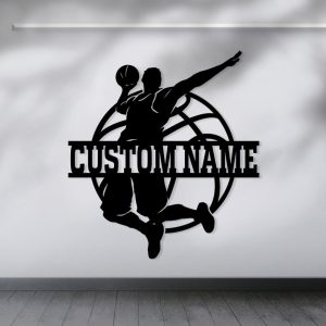 DINOZOZO Basketball Player Game Room Decor Custom Metal Signs2