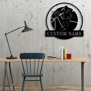 DINOZOZO Basketball Player Name Wall Art Custom Metal Signs3