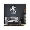 DINOZOZO Basketball Player Silhouette Basketball Team Name Custom Metal Signs3