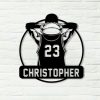 DINOZOZO Basketball Player with Number and Name Room Decor Custom Metal Signs2