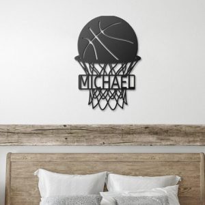 DINOZOZO Basketball Sport Baller Basketball Team Name Custom Metal Signs