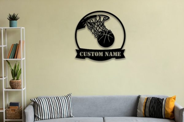 DINOZOZO Basketballer Basketball Sport Team Name Custom Metal Signs