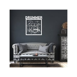 DINOZOZO Drummer Studio Music Room Business Custom Metal Signs