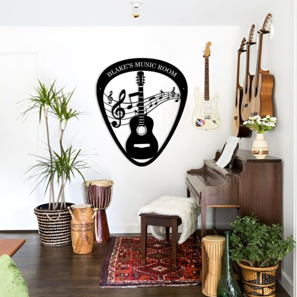 DINOZOZO Guitar Player Music Room Recording Studio Business Custom Metal Signs