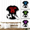 DINOZOZO Man Soccer Jersey Custom Color Kids Room Decor Custom Metal Signs