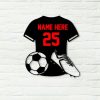 DINOZOZO Man Soccer Jersey Custom Color Kids Room Decor Custom Metal Signs4