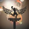 DINOZOZO Memorial Stake for Outdoors Basketball Player Grave Marker Basketball Sympathy Gifts for Loss of Loved One Custom Metal Signs2