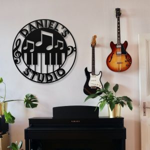 DINOZOZO Piano Player Pianist Name Sign Music Room Recording Studio Business Custom Metal Signs3