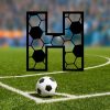 DINOZOZO Soccer Initial Split Letter Soccer AlphabetCustom Metal Signs4