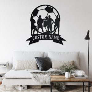 DINOZOZO Soccer Team Name Boys Room Decor Custom Metal Signs2