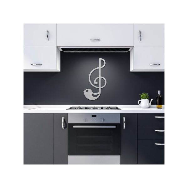 DINOZOZO Treble Clef with Bird Music Room Recording Studio Business Custom Metal Signs