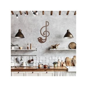 DINOZOZO Treble Clef with Bird Music Room Recording Studio Business Custom Metal Signs4