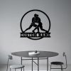 DINOZOZO Wrestling Gift with Name Wrestling Sport Custom Metal Signs