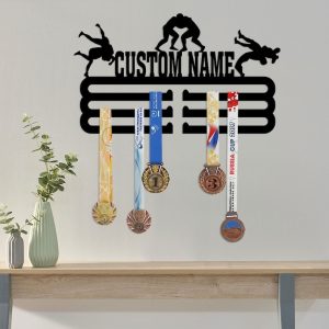 DINOZOZO Wrestling Medal Hanger Wrestling Player Medal Display Awards Sign V3 Custom Metal Signs3