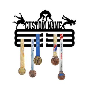 DINOZOZO Wrestling Medal Hanger Wrestling Player Medal Display Awards Sign V3 Custom Metal Signs