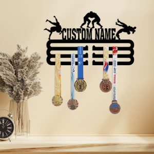 DINOZOZO Wrestling Medal Hanger Wrestling Player Medal Display Awards Sign V3 Custom Metal Signs