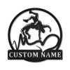 DINOZOZO Wrestling Monogram Custom Metal Signs
