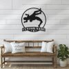 DINOZOZO Wrestling Player Silhouette Custom Metal Signs2