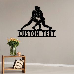 DINOZOZO Wrestling Sport Metal Wall Art Custom Metal Signs3