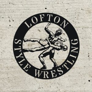 DINOZOZO Wrestling Sport Wrestler Silhouette Custom Metal Signs