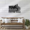 DINOZOZO Wrestling US Flag Sign American Wrestler Custom Metal Signs Mancave Decor Wrestling Enthusiast Gift 2