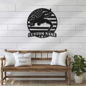 DINOZOZO Wrestling US Flag Sport Metal Wall Art Custom Metal Signs2