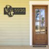 DINOZOZO American Football Address Sign V2 American Football Player Athlete Sport House Number Plaque Custom Metal Signs 1