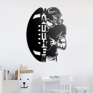 DINOZOZO Ball American Football Custom Metal Signs2