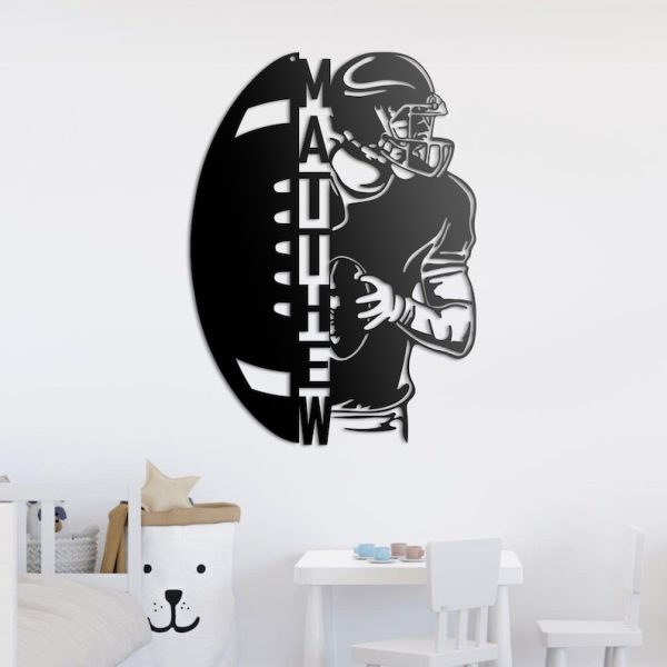 DINOZOZO Ball American Football Custom Metal Signs