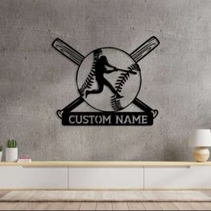 DINOZOZO Baseball Custom Team or Name Custom Metal Signs3