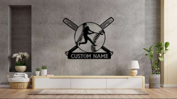 DINOZOZO Baseball Custom Team or Name Custom Metal Signs