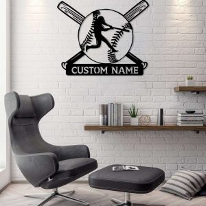 DINOZOZO Baseball Custom Team or Name Custom Metal Signs4