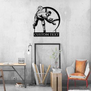 DINOZOZO Baseball Player Sport Football Enthusiast Gift Custom Metal Signs 3