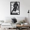 DINOZOZO Female Football Player V1 Custom Metal Signs2