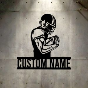 DINOZOZO Football Player Name Custom Metal Signs2