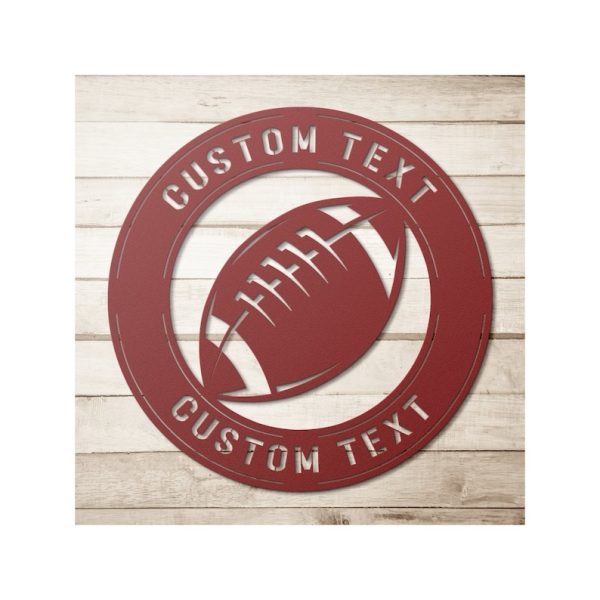 DINOZOZO Football Sport Room Decor Custom Metal Signs