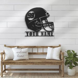 DINOZOZO Helmet American Football Custom Metal Signs2