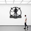 DINOZOZO Hockey Player Silhouette Custom Metal Signs3