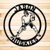DINOZOZO Hockey Player Wall Art Boys Room Decor Custom Metal Signs2
