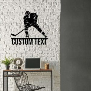 DINOZOZO Ice Hockey Player Hockey Coach Gift Custom Metal Signs3