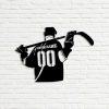 DINOZOZO Ice Hockey With Name and Number Gift Custom Metal Signs4