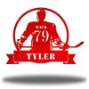 DINOZOZO Male Ice Hockey Player Monogram Custom Metal Signs3