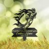 DINOZOZO Memorial Stake for Outdoors Football Player Grave Marker V2 Custom Metal Signs 2