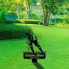 DINOZOZO Personalized Memorial Stake for Outdoors Ice Hockey Player Grave Marker V2 Custom Metal Signs4
