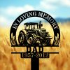 DINOZOZOCOM Personalized Memorial Garden Stakes In Loving Memory Farmer Dad Grave Marker Farmer Loss Gift Remembrance Stake 4