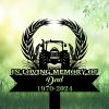 DINOZOZOCOM Personalized Memorial Garden Stakes In Loving Memory Tractor Grave Marker Loss of Loved One Sympathy Gifts Farmer Cemetary Decor 1