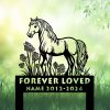 DINOZOZOCOM Personalized Memorial Garden Stakes Pony Horse Lavender Flowers Grave Marker Loss of Pony Horse Sympathy Gifts Pony Horse Cemetary Decor 1